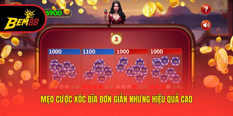 Mẹo cược xóc đĩa đơn giản nhưng hiệu quả cao